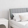 vidaXL Upholstered Headboard Light Grey 140 cm Solid Pine Wood