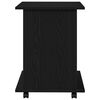 vidaXL Rolling Cabinet Black Oak 60 x 45 x 55 cm Engineered Wood