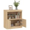vidaXL Sideboard with LED Lights Sonoma Oak 60x37x67 cm