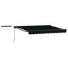 vidaXL Electric Retractable Awning Black and Anthracite 3 x 2.5 m