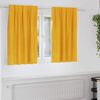 vidaXL Blackout Curtains 2 pcs Mustard Yellow 140 x 140 cm Velvet