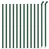 vidaXL Chain Link Fence with Flange Green 1x25 m