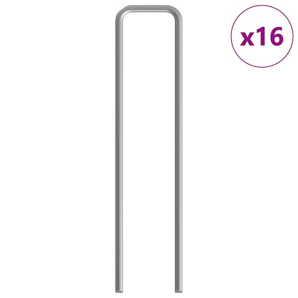 vidaXL Rabbit Cage Silver 400 x 100 x 210 cm Galvanised Steel