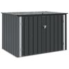 vidaXL Garden Storage Box Black 151.5 x 107 x 100 cm Steel