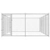 vidaXL Outdoor Dog Kennel 7.6x3.8x1.9 m