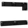 vidaXL TV Cabinet Set Wall-mounted 5 pcs Black Oak Engineered Wood