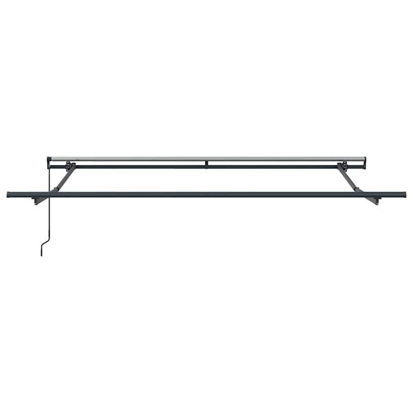 vidaXL Awning Frame Manual Anthracite 3.5 x 2.5 m Aluminium