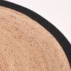 LABEL51 Carpet Jute Round 180 cm Black
