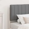 vidaXL Bed Frame with Upholstered Headboard Light Grey 75 x 190 cm