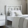 vidaXL Metal Replace Headboard White 75 cm