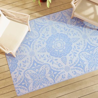 vidaXL Outdoor Carpet Baby Blue 140x200 cm PP