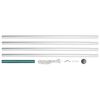 vidaXL Sectional Flagpole Aluminium 6.2 m