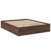 vidaXL Bed Frame without Mattress Brown Oak 160x200 cm