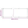vidaXL Plant Cover with Eyelets 1x4 m PVC