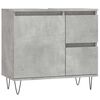 vidaXL Bathroom Cabinet Concrete Grey 65x33x60 cm Engineered Wood