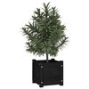 vidaXL Garden Planter Black 31x31x31 cm Solid Pinewood