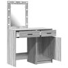 vidaXL Dressing Table 2 pcs Grey 50 x 41 x 135 cm Engineered wood