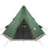 vidaXL Camping Tent Tipi 4-Person Green Waterproof