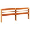 vidaXL Bed Frame with Headboard Wax Brown 200x200 cm Solid Wood Pine
