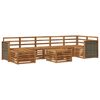 vidaXL Outdoor Sofa Set 7 pcs Natural Solid Acacia Wood