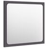 vidaXL Bathroom Mirror Grey 40x1.5x37 cm Engineered Wood