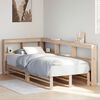 vidaXL Bookcase Bed without Mattress 90x200cm Solid Wood Pine