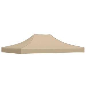vidaXL Party Tent Roof 4x3 m Beige 270 g/m&sup2;