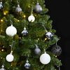 vidaXL Artificial Hinged Christmas Tree 300 LEDs & Ball Set 270 cm
