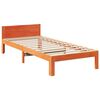 vidaXL Family Bed Frame No Mattress Wax Brown 270x200 cm Solid Wood Pine
