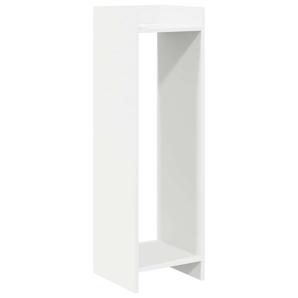 vidaXL Plant Stand with Shelf White 30 x 30 x 100 cm Engineered Wood