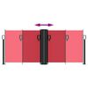 vidaXL Retractable Side Awning Red 100x600 cm