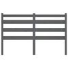 vidaXL Bed Headboard Grey 166x4x100 cm Solid Wood Pine