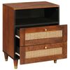 vidaXL Bedside Tables with Drawer 50 x 33 x 62 cm Solid Mango Wood