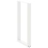 vidaXL Bar Table Legs U-Shaped 2 pcs White 60x(100-101) cm Steel