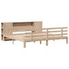vidaXL Bookcase Bed without Mattress 180x200 cm Super King Solid Wood Pine