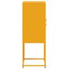 vidaXL Highboard Mustard Yellow 36x39x107 cm Steel