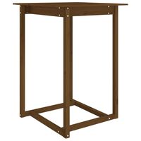 vidaXL Bar Table Honey Brown 80x80x110 cm Solid Wood Pine