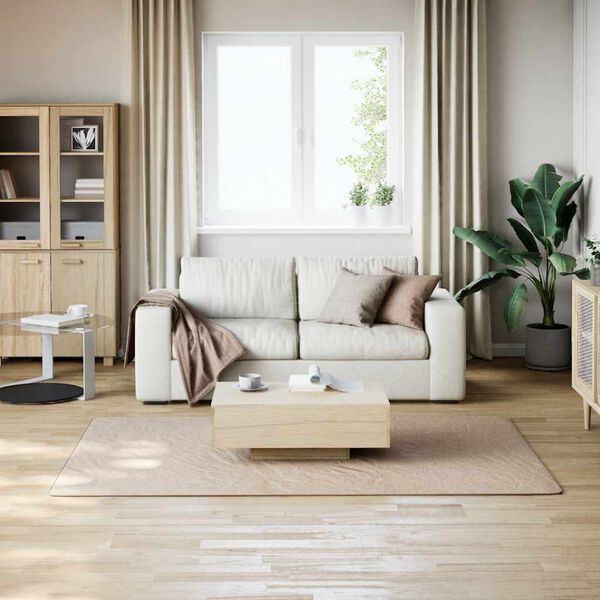 vidaXL Washable Rug Soft Shaggy 160x230 cm Anti Slip Beige