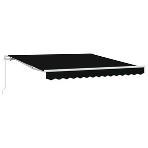 vidaXL Retractable Awning Black 300 x 250 x 165 cm