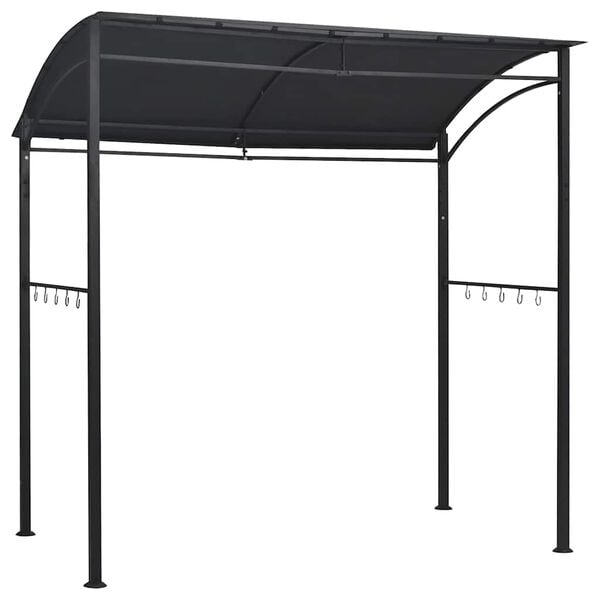 vidaXL BBQ Gazebo 215x150x220 cm Anthracite Steel