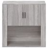 vidaXL Wall Cabinet Grey Sonoma 80x33x80 cm Engineered Wood