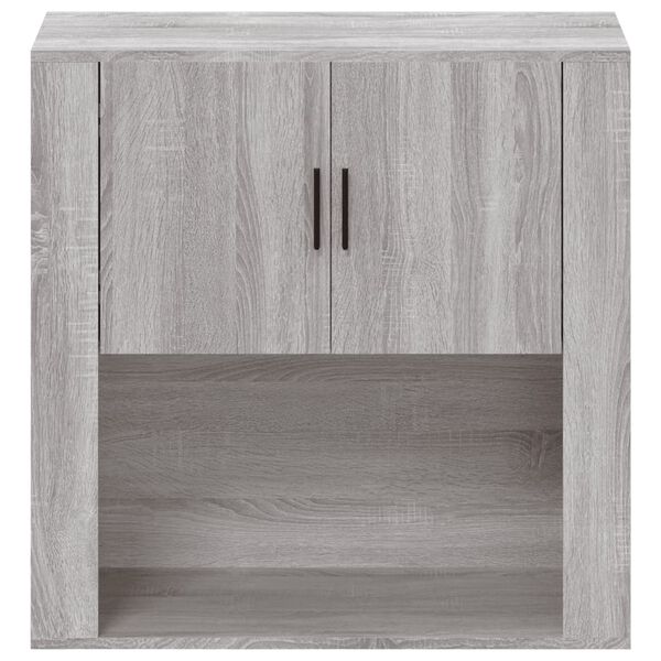 vidaXL Wall Cabinet Grey Sonoma 80x33x80 cm Engineered Wood