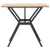 vidaXL Dining Table Y-Frame 80x80x75 cm Solid Wood Pine and Steel