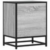 vidaXL Bedside Cabinet Grey Sonoma 40x31x50 cm Engineered Wood and Metal