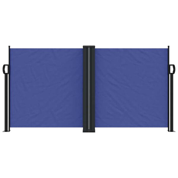 vidaXL Retractable Side Awning Blue 120x600 cm