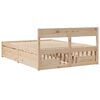 vidaXL Bed Frame without Mattress 135x190 cm Double Solid Wood Pine