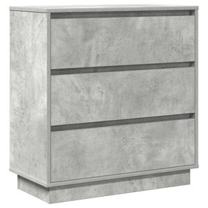 vidaXL Bedside Cabinet Concrete Grey 71 x 34.5 x 75 cm Engineered wood