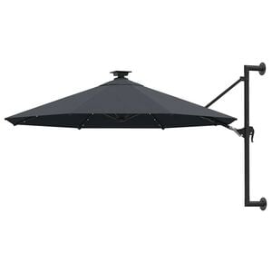 vidaXL Garden Parasol | Anthracite | Polyester fabric, Metal | Large | Tiltable