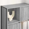 vidaXL Book Cabinet Grey Sonoma 68 x 30 x 108.5 cm Engineered Wood