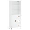 vidaXL Highboard White 69.5x34x180 cm Engineered Wood